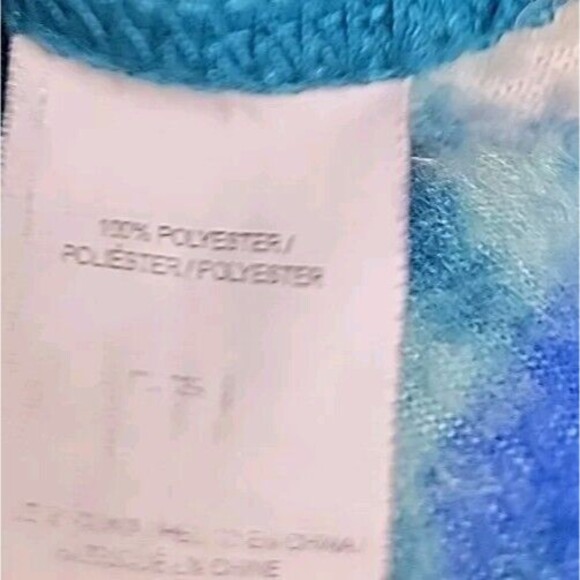 RF Brand Shirt Shacket Mens L Aztec Fleece Orange Blue Yellow Snaps Pockets READ - Picture 13 of 16